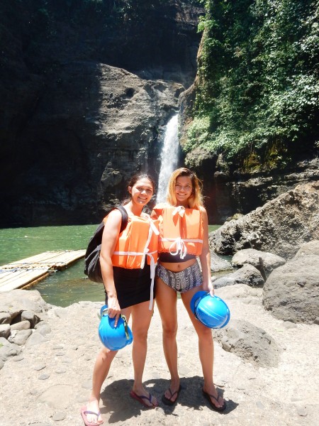 I took the girls to Pagsanjan Falls. Blake and I stayed at the resort while they went to see the falls.