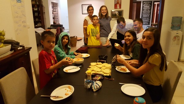 To end our Friday Sabbath, we went home and decorated Halloween sugar cookies.