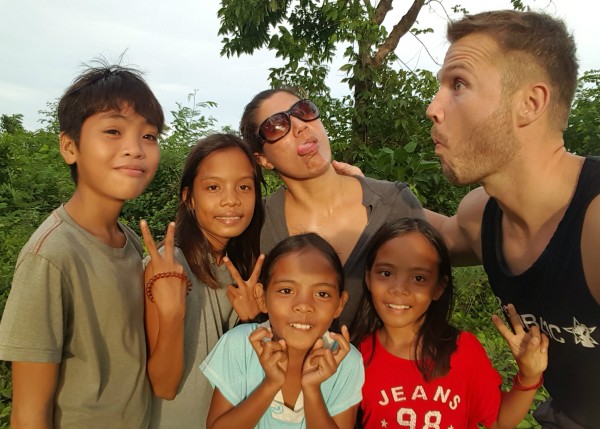 These kids became our guides and showed us how to get up to the lighthouse through some foliage and brush.