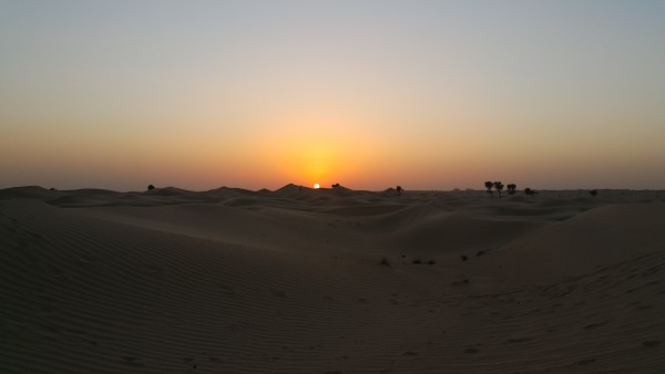 We stopped and watched the sunset during our time of dune bashing.