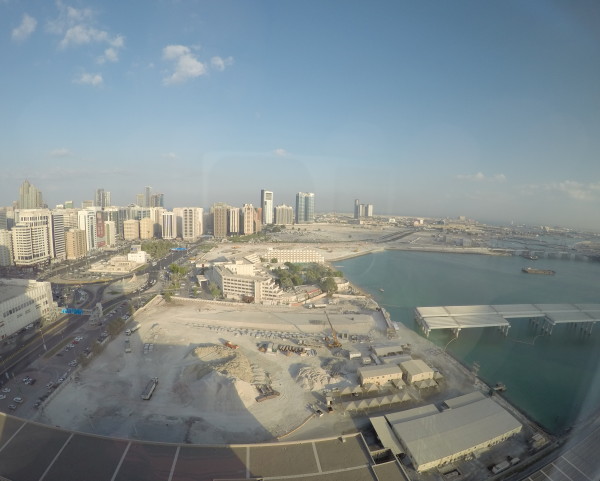 View from our friend's condo of Abu Dhabi.