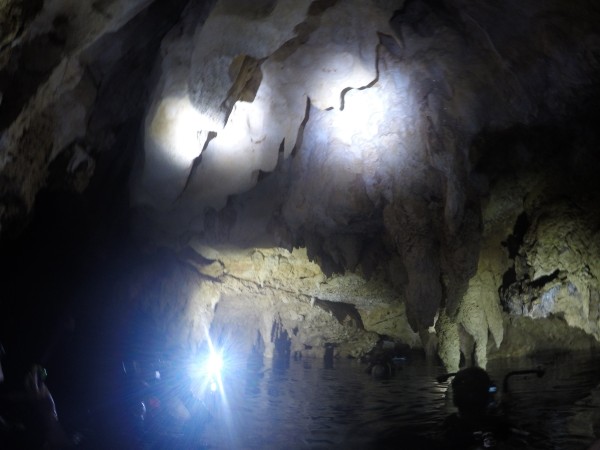 Third dive of the day was at Chandelier Cave. No marine life, but cool stalactites.