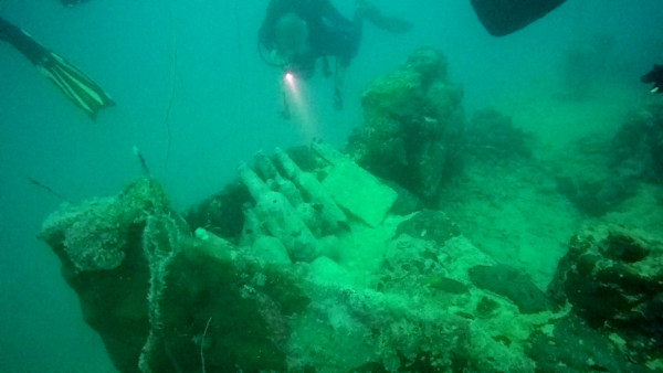 Our last dive was at Helmet Wreck. This was our first wreck dive and it was pretty cool to see a ship from World War II.