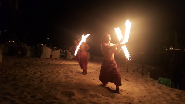 Coco Grove fire dancers also performed.