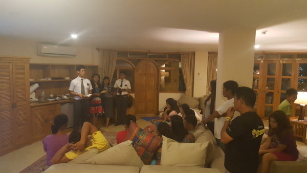 Missionaries shared a message about our Savior Jesus Christ to our family members on this Christmas night.