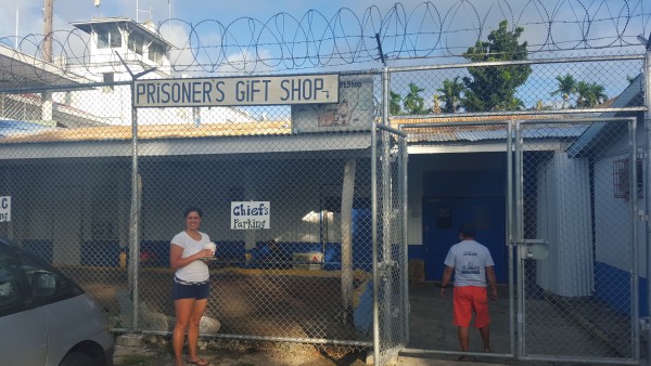 We were looking for souviner items to take home on New Year's Day and many shops were closed. Our driver/tour guide took us to the jail to check out their gift shop.