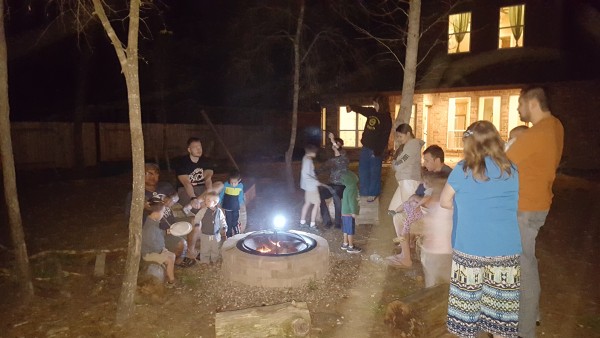 We enjoyed a campfire and taught the kids some fire safety tips.