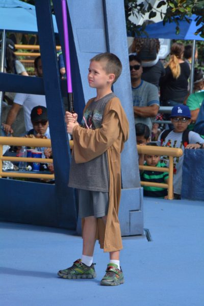 Mason was able to participate in the Jedi Training.