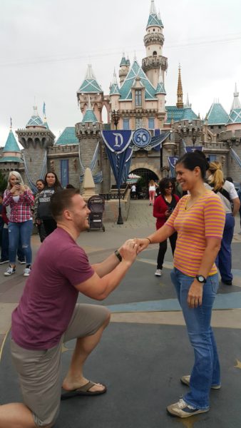 Matt proposed to me in front of the castle. Trying to replace the memory of proposing to another girl in front of this castle